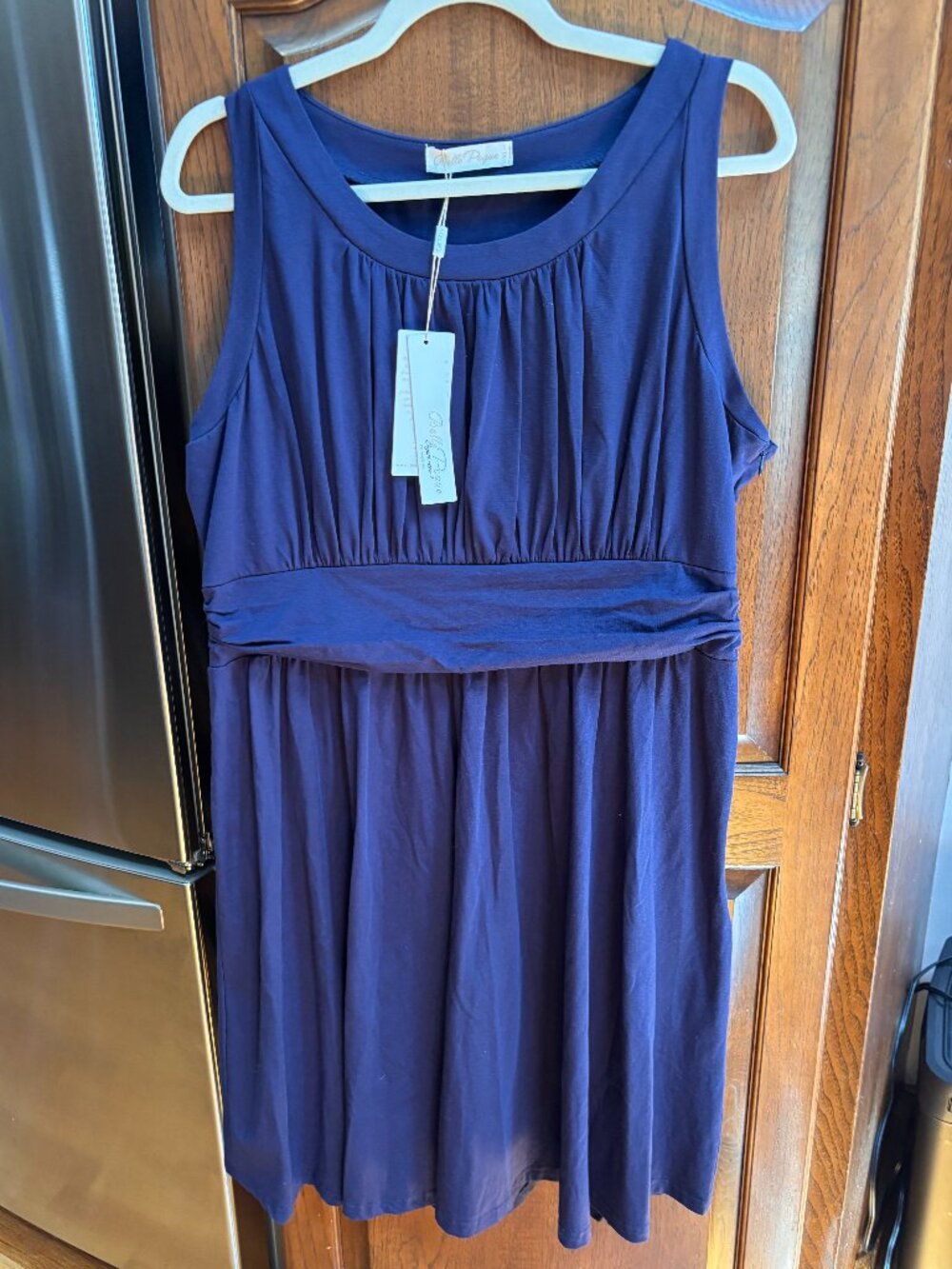 NEW Belle Pogue Navy Dress with Tags – XL